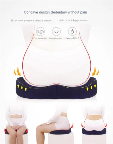 All-in-One Luxe Comfort Cushion/Seat chair cushion for tail bone & back care