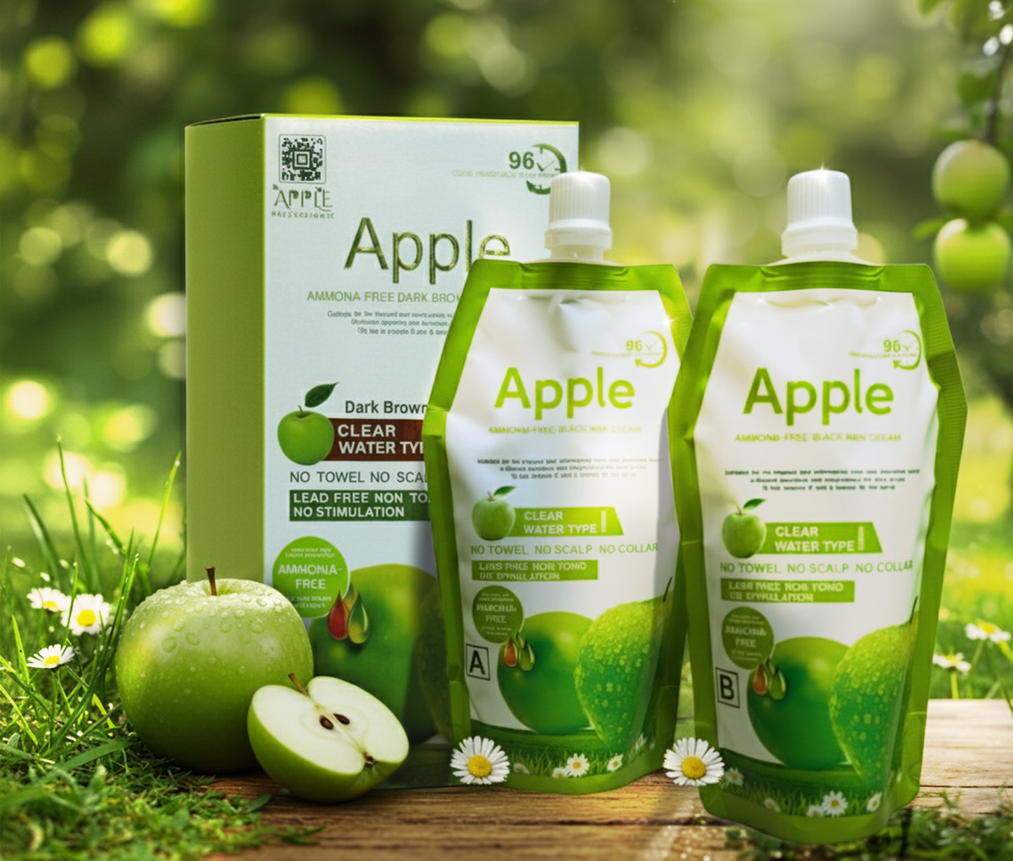 Apple Professional Hair Color Cream – Organic, (1000ML)