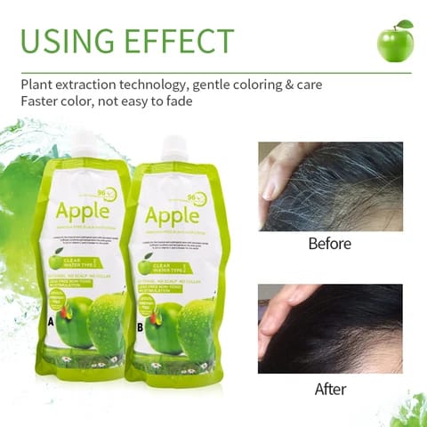 Origanal  Apple Ammonia-Free/ Hair Color Cream – Organic, (1000ML)